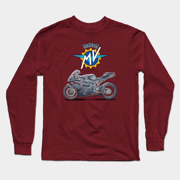 MV Agusta CC Long Sleeve T-Shirt by upperdeckertees